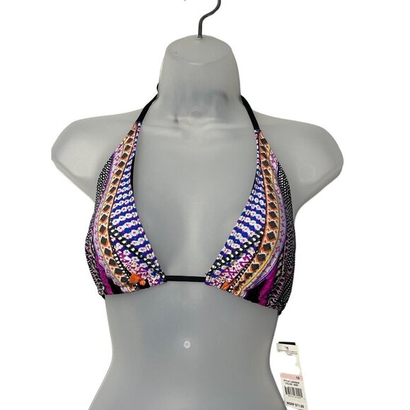 La Blanca Other - La Blanca String Bikini Top SZ 10 Colorful Print NEW